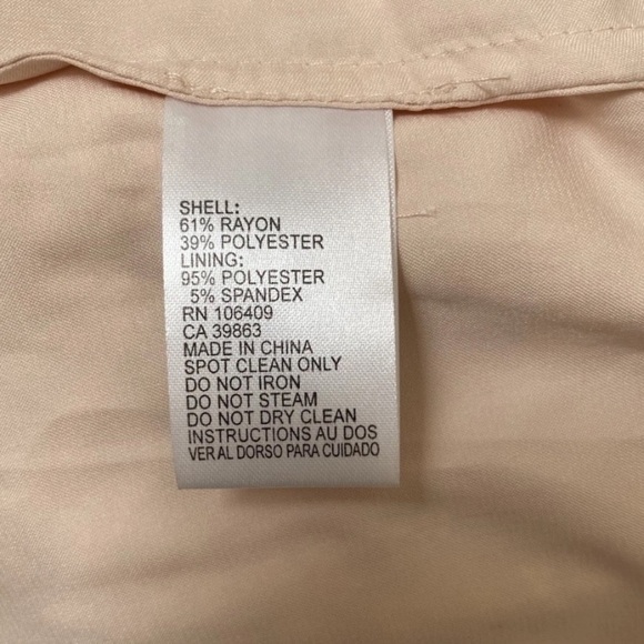 TAHARI Arthur S. Levine A-Line Lace Overlay Dress Blush Shimmer Floral Size 10P - Picture 10 of 14